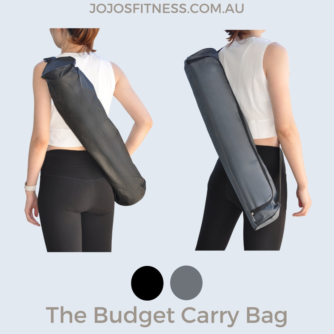 Yoga Mat With Carrier Bag- Black