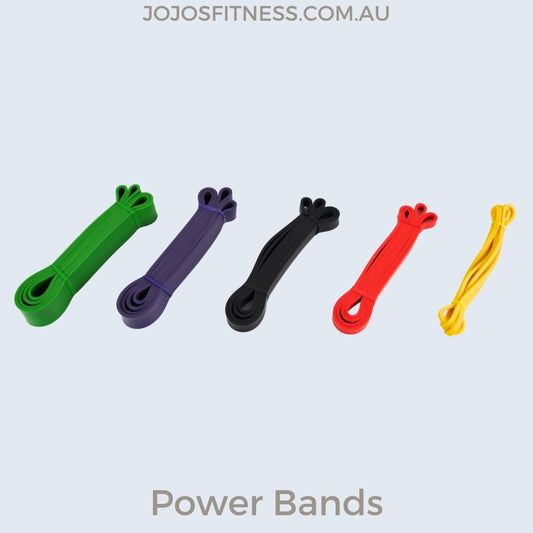 Set of 5 Versatile Power Bands for Varied Resistance Workouts - JoJo's Fitness