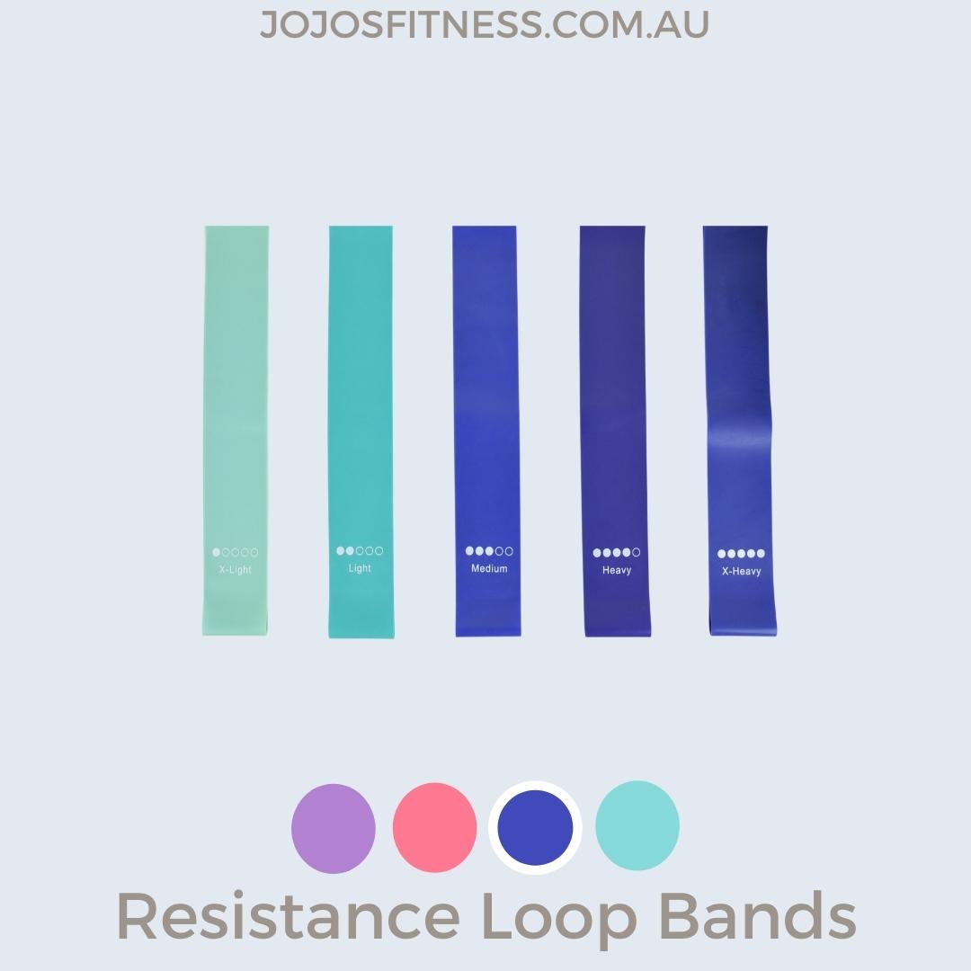 Blue Resistance Loop Bands Set for Effective Workouts - JoJo's Fitness