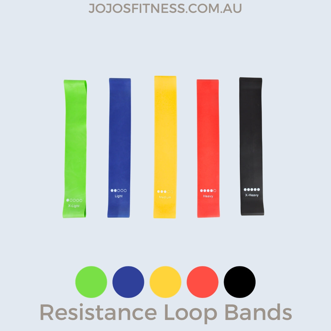 Rainbow Resistance Loop Bands Set for Effective Workouts - JoJo's Fitness