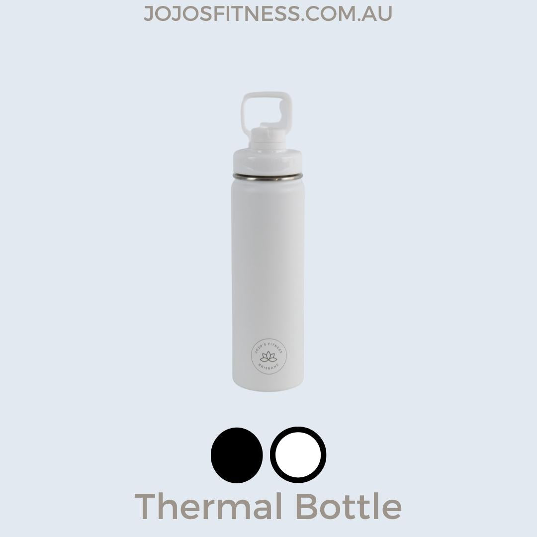 White 660ml Thermal Water Bottle in Sleek Stainless Steel Finish - JoJo's Fitness