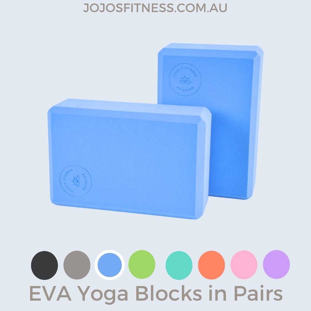 Blue Yoga Blocks - Essential Props for Enhancing Your Yoga Practice - JoJo's Fitness