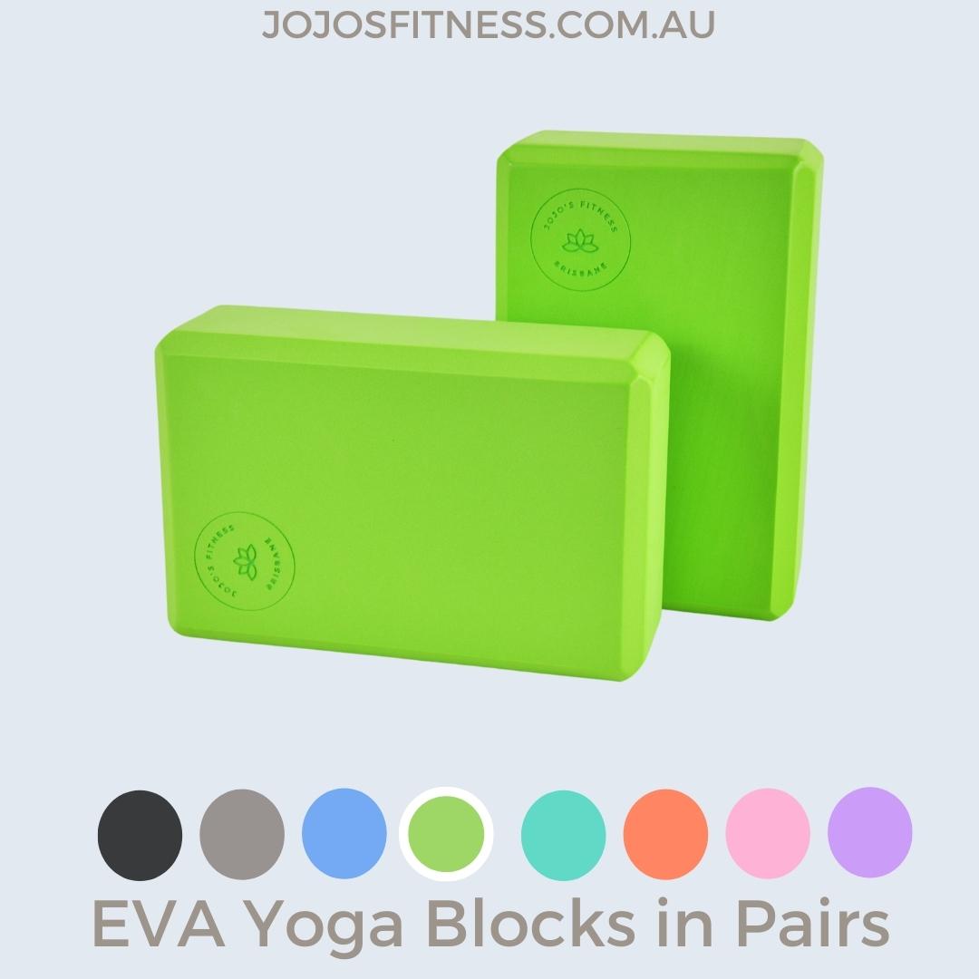 Green Yoga Blocks - Eco-Friendly Props for Enhanced Yoga Practice - JoJo's Fitness