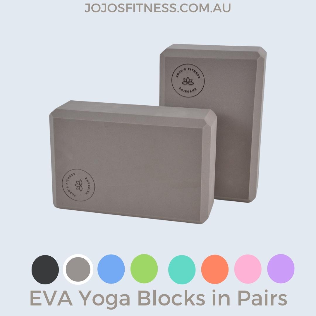 Grey Yoga Blocks - Supportive Props for Your Yoga Practice - JoJo's Fitness