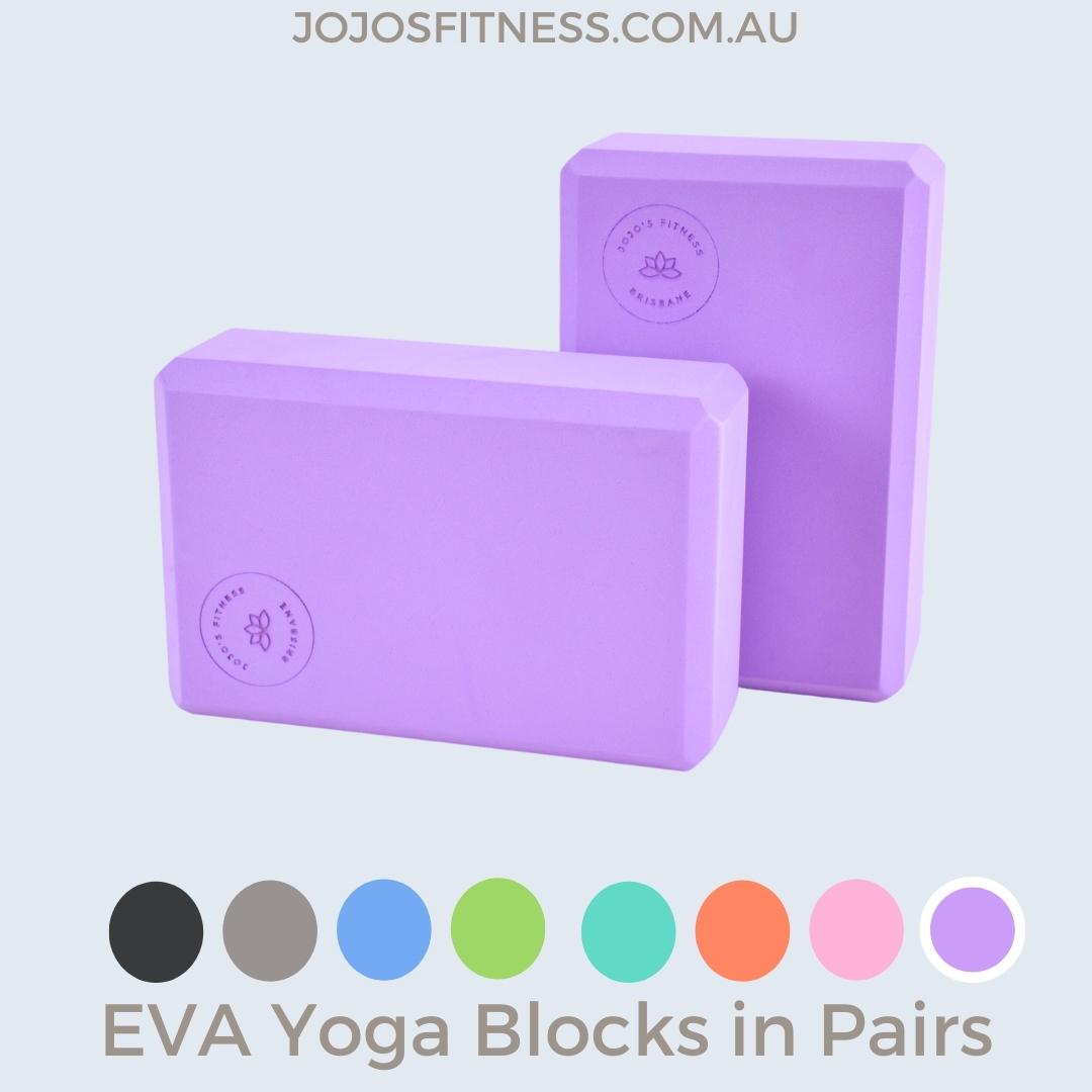 Purple Yoga Blocks - Essential Props for a Supported Yoga Practice - JoJo's Fitness