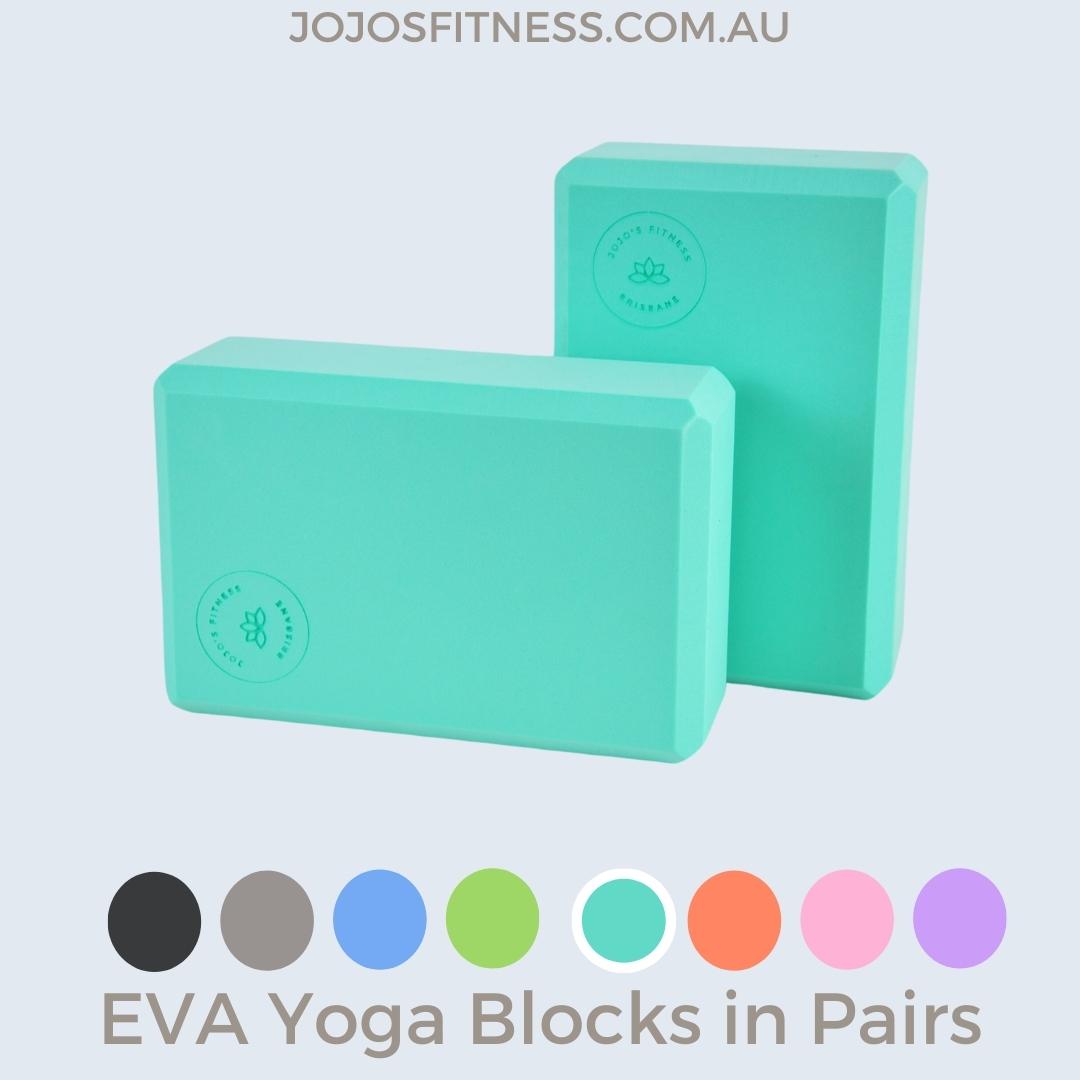 Teal Yoga Blocks - Durable and Stylish Props for Enhanced Yoga Practice - JoJo's Fitness