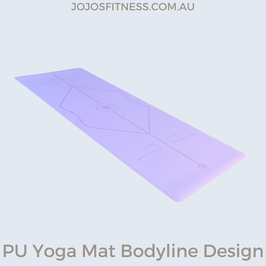 Premium Yoga Mat featuring Bodyline Design and crafted from PU Material - JoJo's Fitness