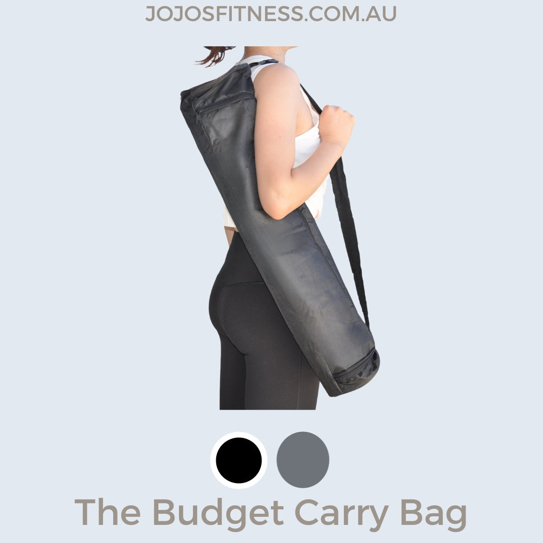 Black Yoga Bag - Simple and Easy to use Mat Carrier for Your Yoga Essentials - JoJo's Fitness