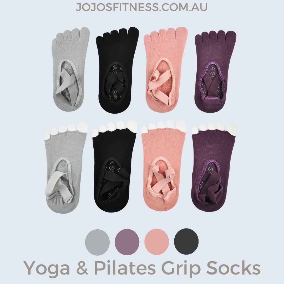 Full Toe and Half Toe Yoga Socks for Enhanced Grip and Comfort - JoJo's Fitness