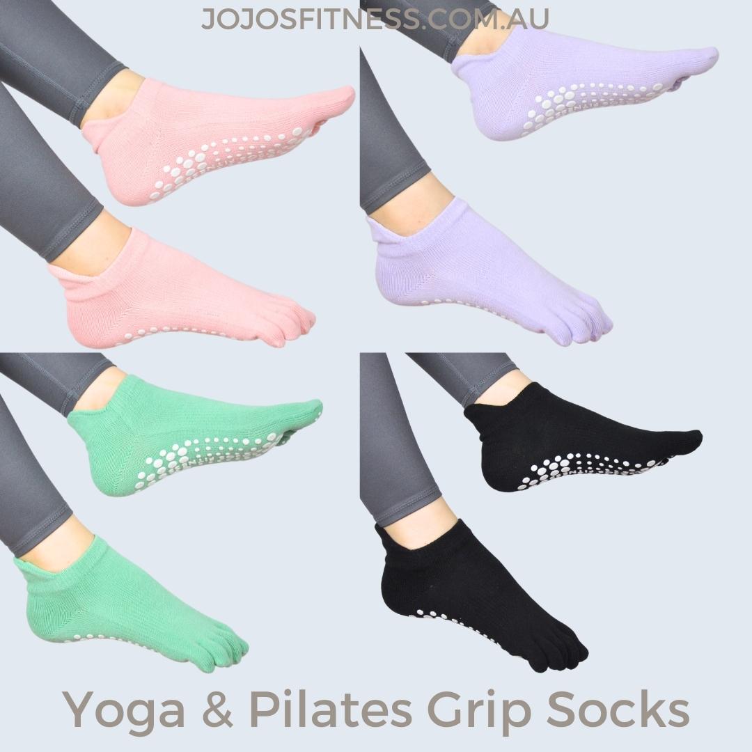 Pilates/Yoga Socks - Ankle-Cut, Full Toe Styles for Enhanced Grip and Comfort - JoJo's Fitness