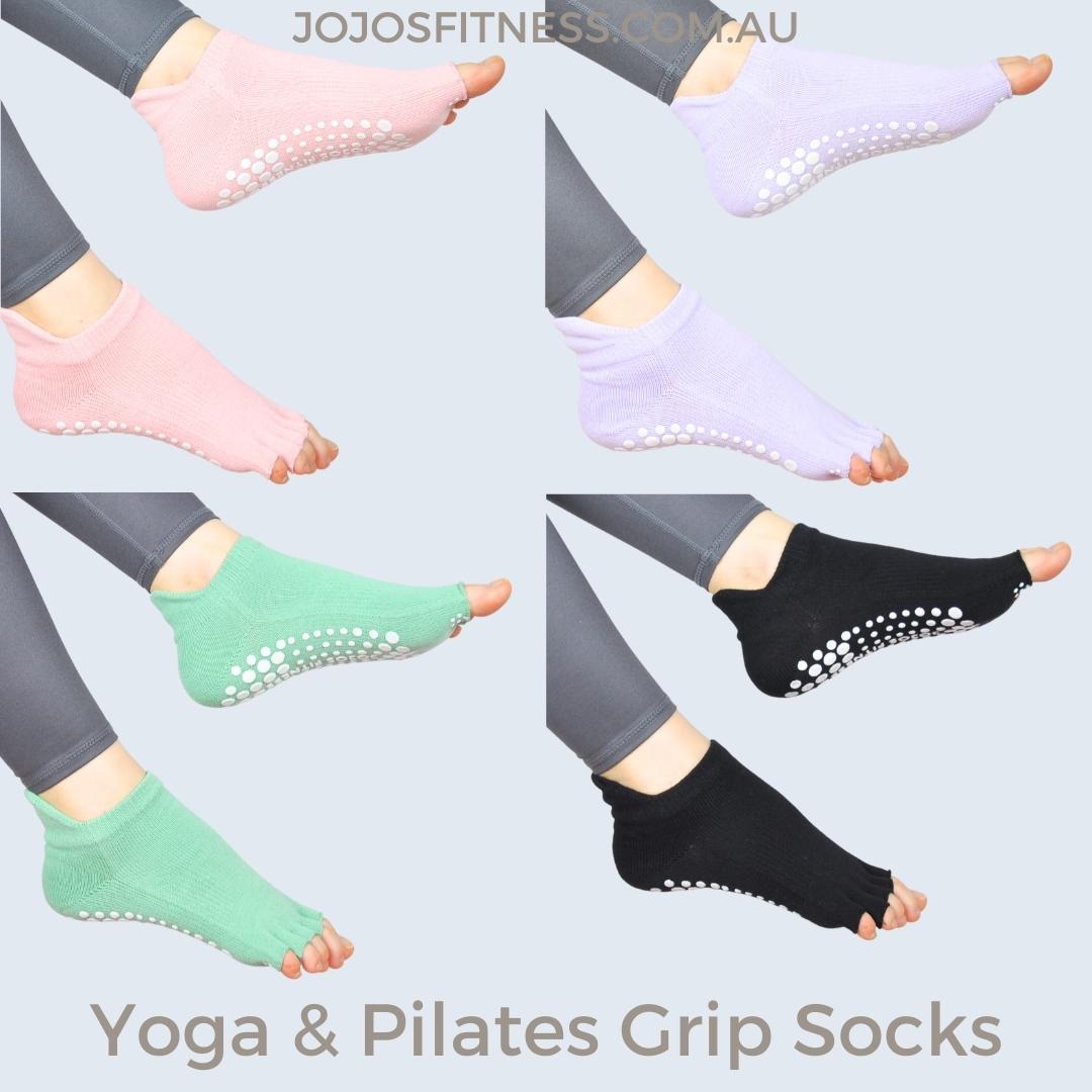 Pilates/Yoga Socks - Ankle-Cut, Half Toe Styles for Enhanced Grip and Comfort - JoJo's Fitness